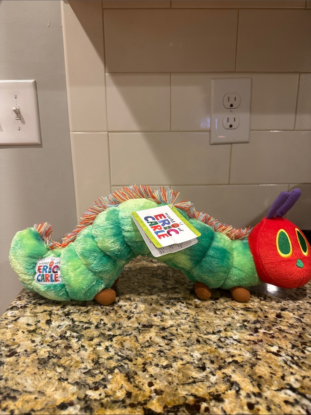 The Very Hungry Caterpillar Plush - Green & Red Stuffed Toy